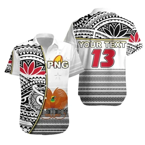 Rugbylife Shirt - (Custom Personalised) Papua New Guinea Rugby Hawaiian Shirt - PNG Impressive - Custom Text and Number K13