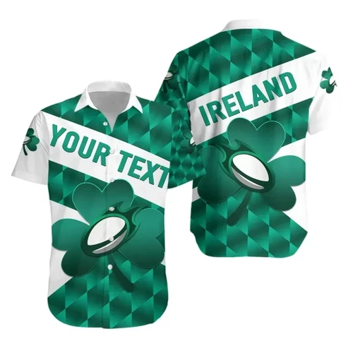 Rugbylife Shirt - (Custom Personalised) Ireland Rugby Hawaiian Shirt Sporty Style K8