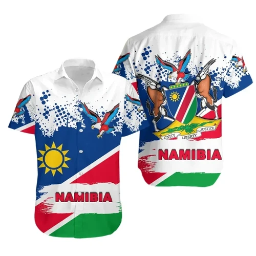 Rugbylife Shirt - Rugbylife Namibia Hawaiian Shirt Special Flag Style TH4