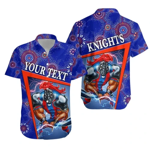 Rugby Life Shirt - (Custom Personalised) Newcastle Knights Hawaiian Shirt Indigenous Limited Edition NO.1 K8