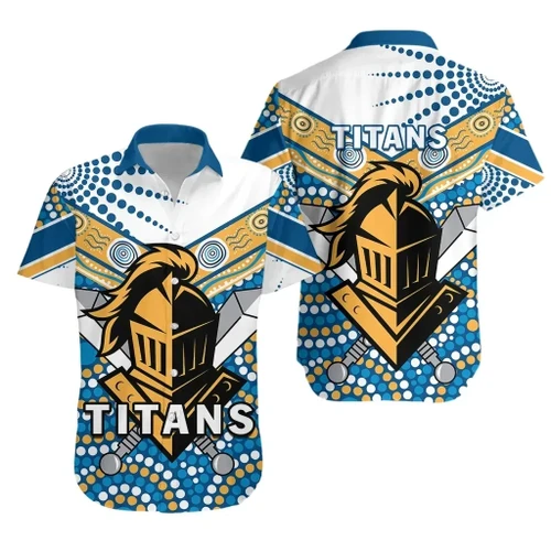 Rugby Life Shirt - Titans Knight Hawaiian Shirt Gold Coast K13