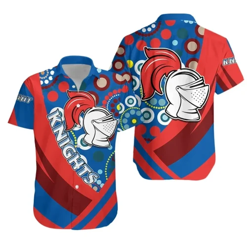 Rugby Life Shirt - Newcastle Knights Hawaiian Shirt Indigenous Impressive K13