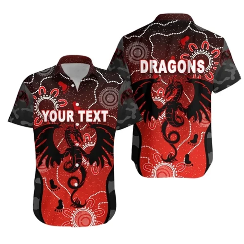 Rugby Life Shirt - (Custom Personalised) St. George Illawarra Dragons Hawaiian Shirt Anzac Day Unique Indigenous K8