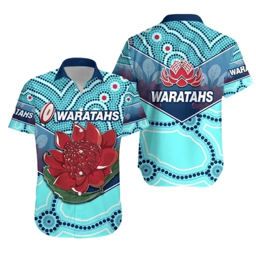Rugbylife Shirt - New South Wales Rugby Hawaiian Shirt Indigenous NSW - Waratahs K13