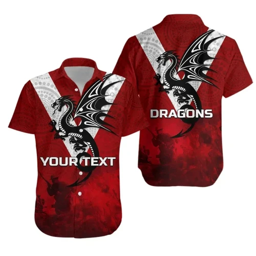 (Custom Personalised) Australia Anzac Day Hawaiian Shirt Dragons TH6