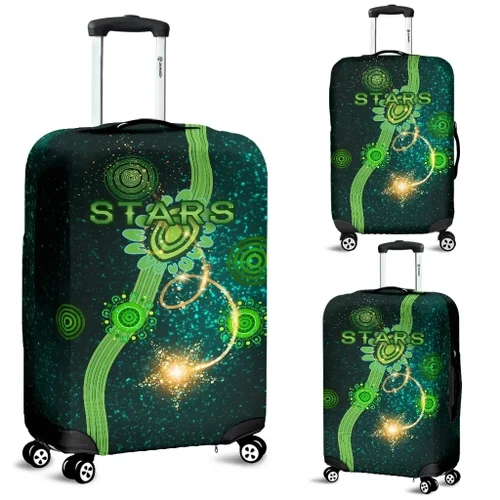 Rugby Life Luggage Cover - Melbourne Luggage Covers Stars Indigenous K8