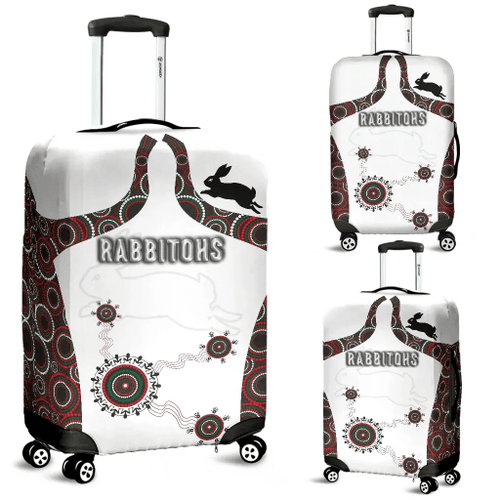 Rugby Life Luggage Cover - South Sydney Luggage Covers Indigenous Rabbitohs TH5