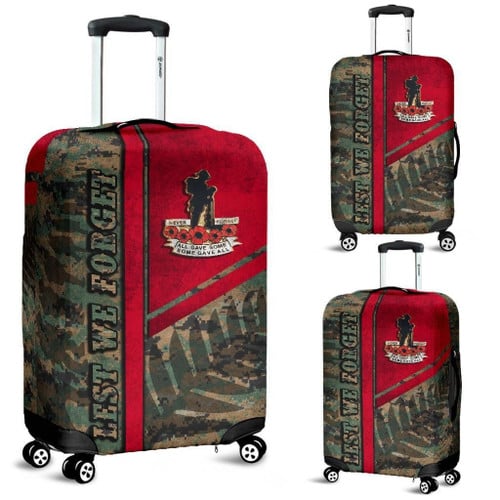 Love New Zealand Luggage Cover - Anzac New Zealand Luggage Covers Lest We Forget Camo - Road to Peace K4