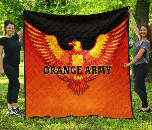 Orange Army Premium Quilt Cricket Sporty Style K8