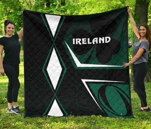 Rugbylife Quilt - Irish Rugby Premium Quilt Celtic Shamrock Vibes K8