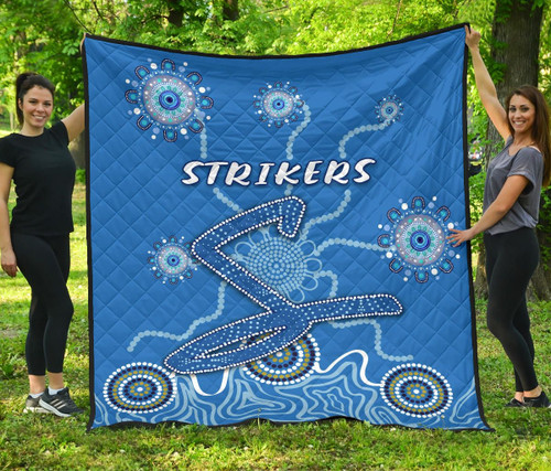 Strikers Premium Quilt Indigenous Blue Energy K8