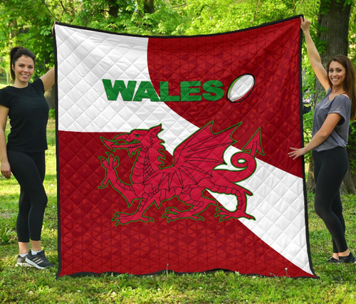 Rugbylife Quilt - Wales Rugby Premium Quilt Victorian Vibes K36