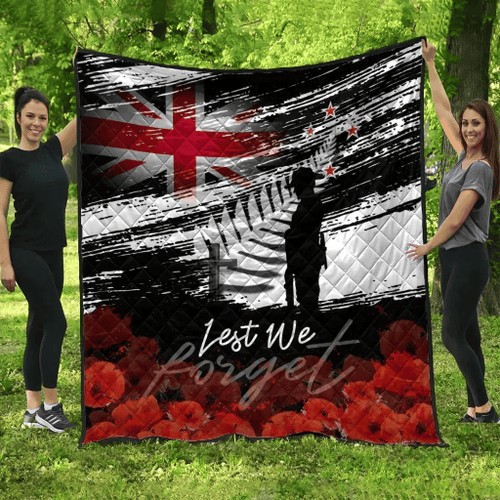 Home Set - Premium Quilt New Zealand Anzac - Remembrance Day Lest We Forget - BN23
