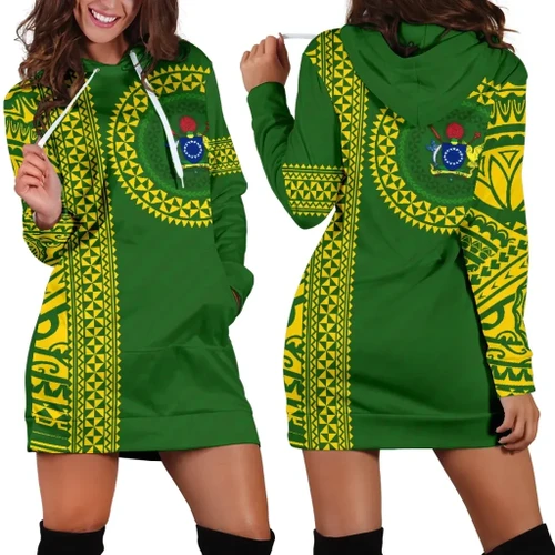 Cook Islands Rugby Hoodie Dress Notable K13