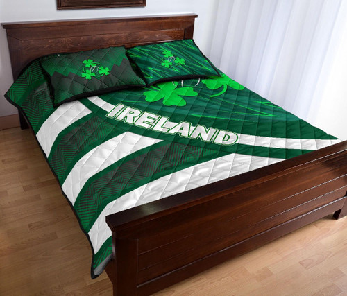 Rugbylife Quilt Bed Set - Ireland Rugby Quilt Bed Set Victorian Vibes K36