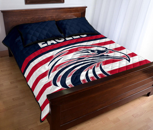 Rugbylife Quilt Bed Set - USA Rugby Eagles Simple Style - Navy K8