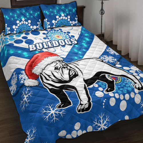 Rugbylife Home Set - Canterbury-Bankstown Bulldogs Christmas - Rugby Team Quilt Bed Set