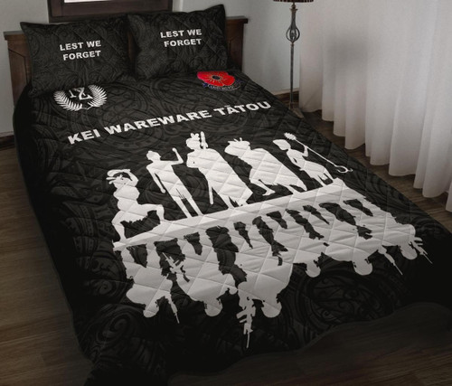 Love New Zealand Quilt Bed Set - Lest We Forget New Zealand Warriors Anzac Quilt Bed Set K5