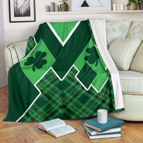 St. Patrick’s Day Ireland Premium Blanket Shamrock TH4