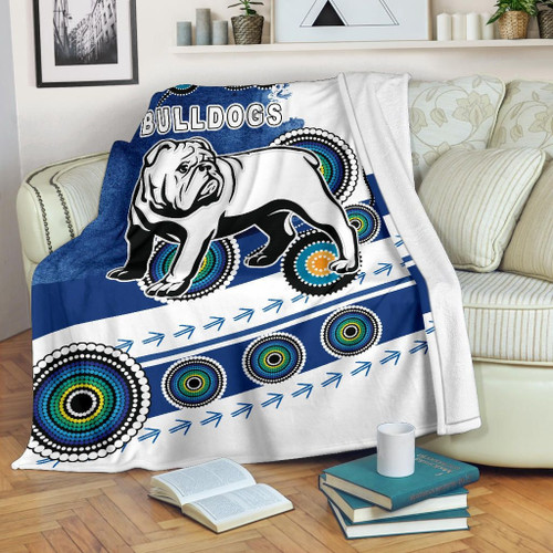 Rugby Life Premium Blanket - Bulldogs Premium Blanket Special Indigenous K13