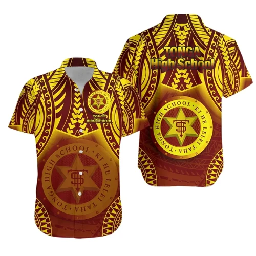 Tonga High School Hawaiian Shirt Simple Polynesian TH6