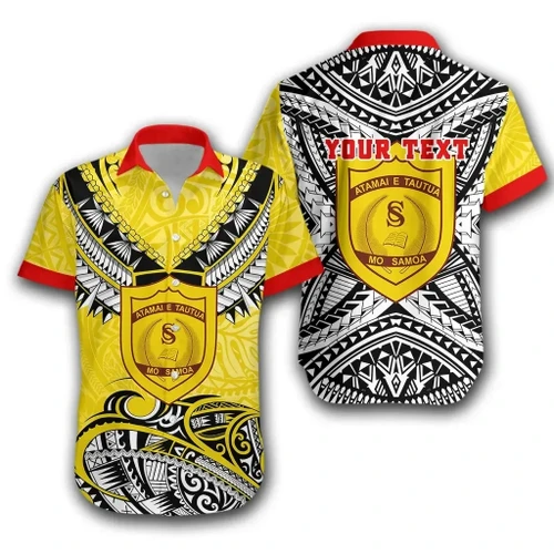 (Custom Personalised) Samoa College Hawaiian Shirt Polynesian Style Version Special TH12