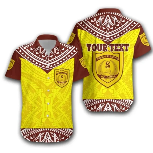(Custom Personalised) Samoa College Hawaiian Shirt Polynesian Sport Style TH12