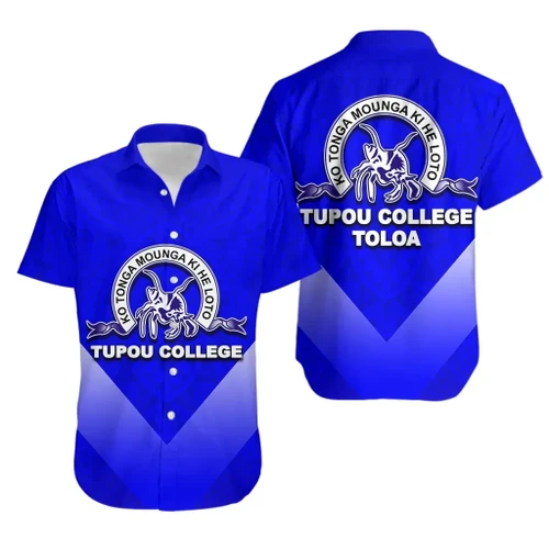 Tupou College Toloa Hawaiian Shirt Polynesian Style TH4