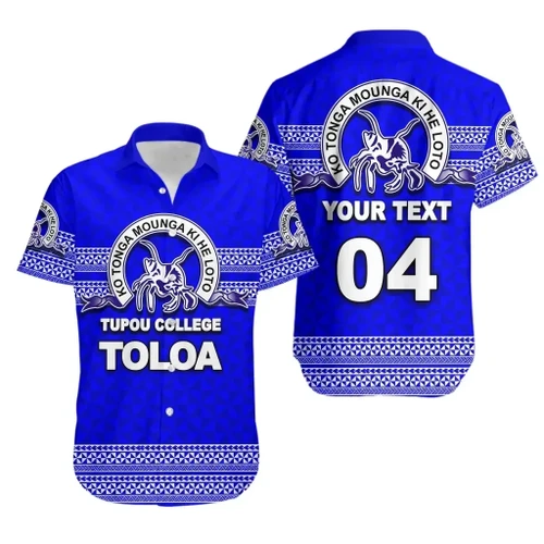 (Custom Personalised) Tonga Tupou College Toloa Hawaiian Shirt TH4