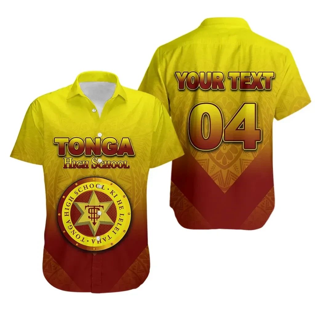(Custom Personalised)Tonga High School Hawaiian Shirt Polynesian Style TH4