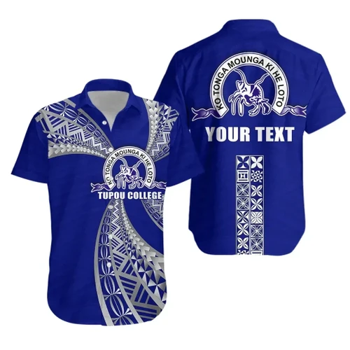 (Custom Personalised) Tupou College Hawaiian Shirt Toloa Tonga K13