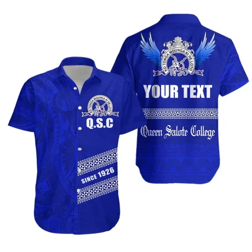 (Custom Personalised) Queen Salote Hawaiian Shirt Tonga College K13