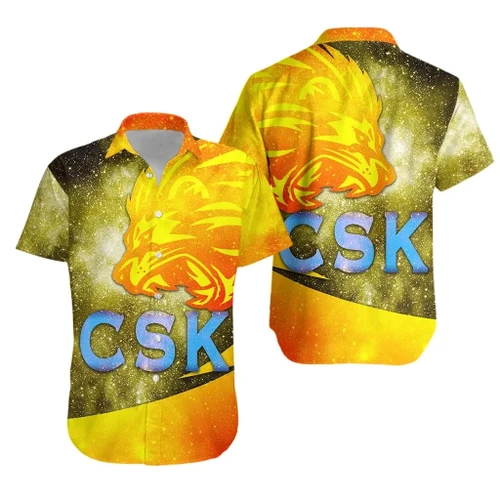 CSK Hawaiian Shirt Cricket Universe Energy Vibes K8