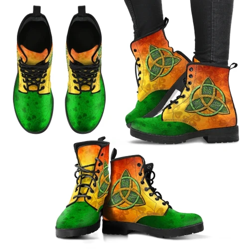 Ireland Leather Boots Saint Patrick's Day TH6