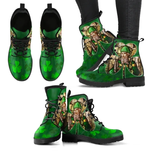 Ireland Leather Boots Saint Patrick's Day (Green) TH6