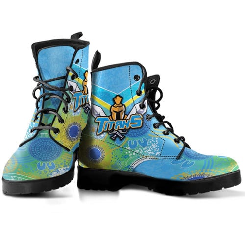 Rugbylife Boots - Gold Coast Titans Indigenous Special Style - Rugby Team Leather Boots