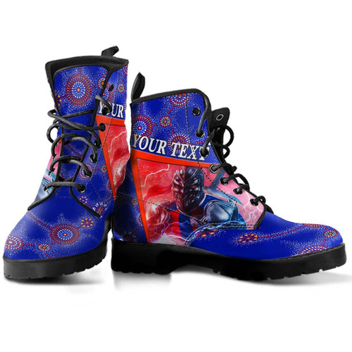 Rugbylife Boots - (Custom) Newcastle Knights Special Style - Rugby Team Leather Boots