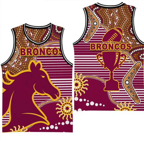 RugbyLife Jersey - Brisbane Broncos Indigenous Version 2.0 - Rugby Team Basketball Jersey