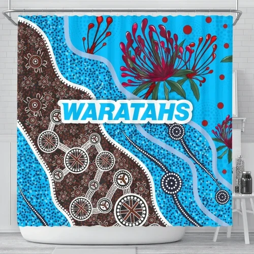 Rugbylife Shower Curtain - Australia Shower Curtain Waratahs - Rugby TH5
