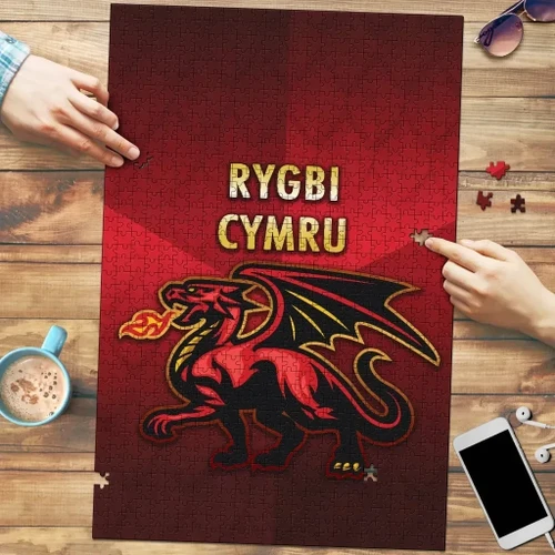Rugbylife Puzzle - Wales Rugby Premium Wood Jigsaw Puzzle Simple Style K8