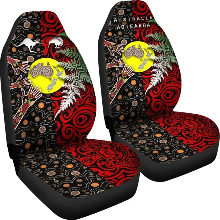 rugbylife Australia Car Seat Covers - Maori Aboriginal K4 - 1st rugbylife