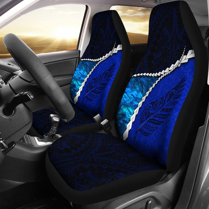 Paua Shell Maori Silver Fern Car Seat Covers Cobalt K5
