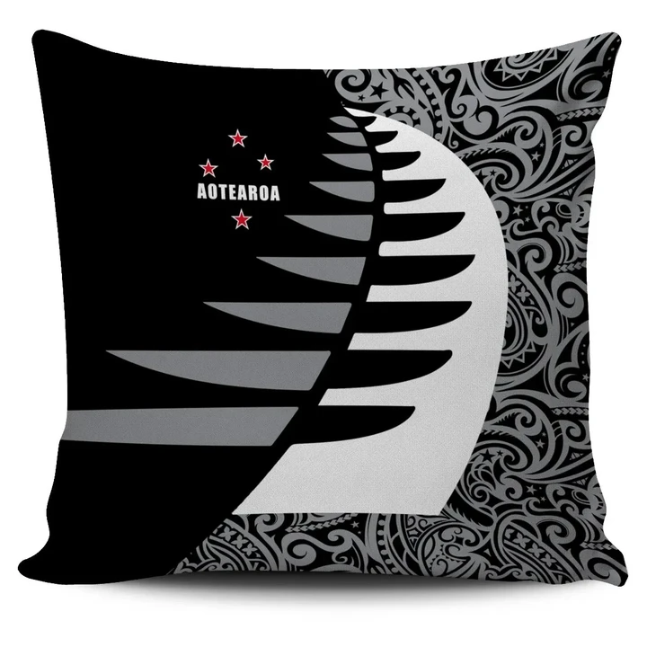 Aotearoa Silver Fern Pillow Cover Sailing Style K4 - 1st New Zealand