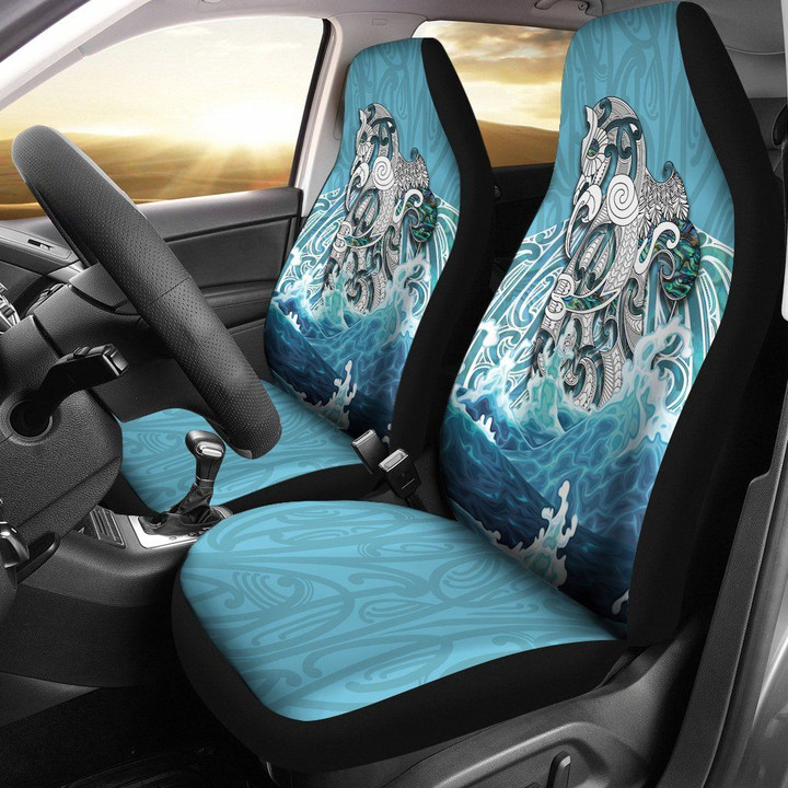 Maori Manaia The Blue Sea Car Seat Cover K5 - 1st rugbylife