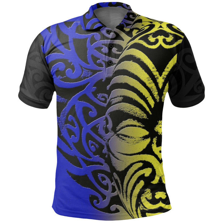 Aotearoa Polo Shirt Ta Moko Koru TH5 - 1st New Zealand