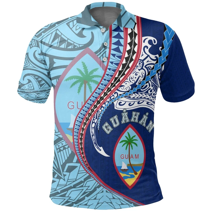 Guam Polo T-Shirt Kanaloa Tatau Gen GU