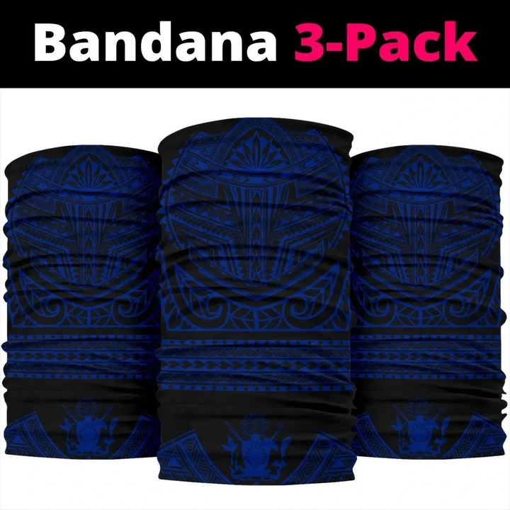 Cook Islands State Bandana 3-Pack Nation Warrior Blue