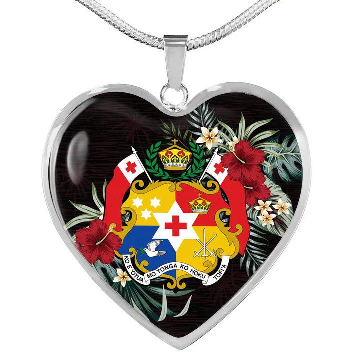 Tonga Hibiscus Heart Shaped Necklace | Accessories | Love The World
