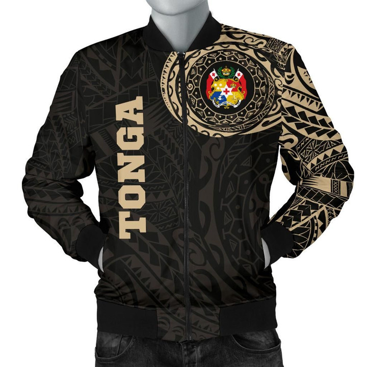 Tonga Men'S Bomber Jacket Tattoo Style A7