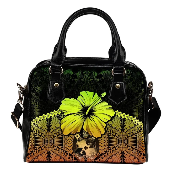 Tonga Shoulder Handbag - Hibiscus (Reggae) A02